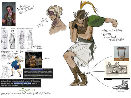 My Hermes character design